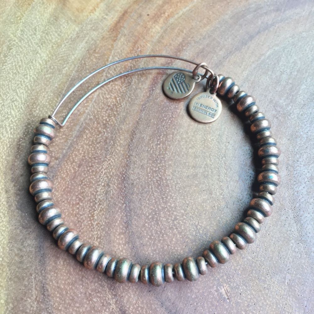 Alex and Ani Rocket beaded bangle bracelet.